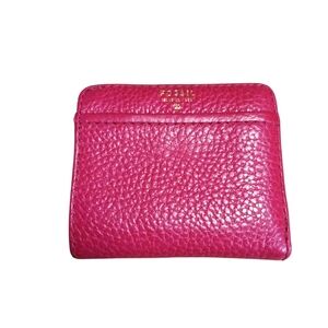 Fossil Madison Small Pink Leather Bifold Wallet And Coin Holder 3.8"X3.5"